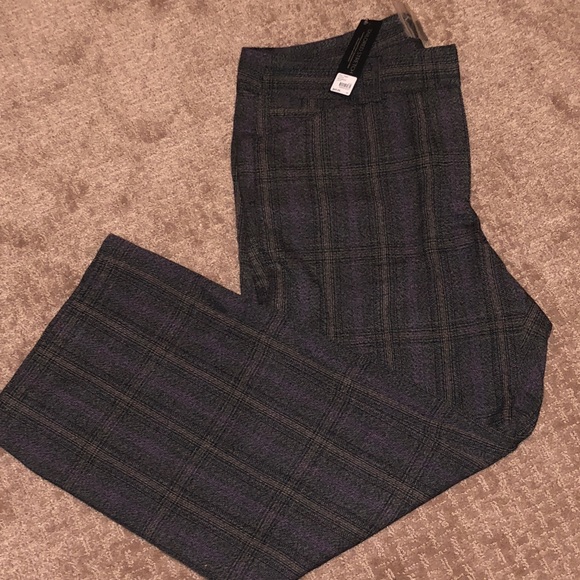 Lane Bryant Sophia plaid trousers - Picture 2 of 6